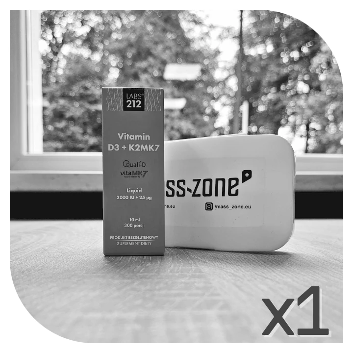 LABS212 Vitamin D3 + K2MK7 Liquid (Witamina D3 + K2MK7 w płynie) 10ml