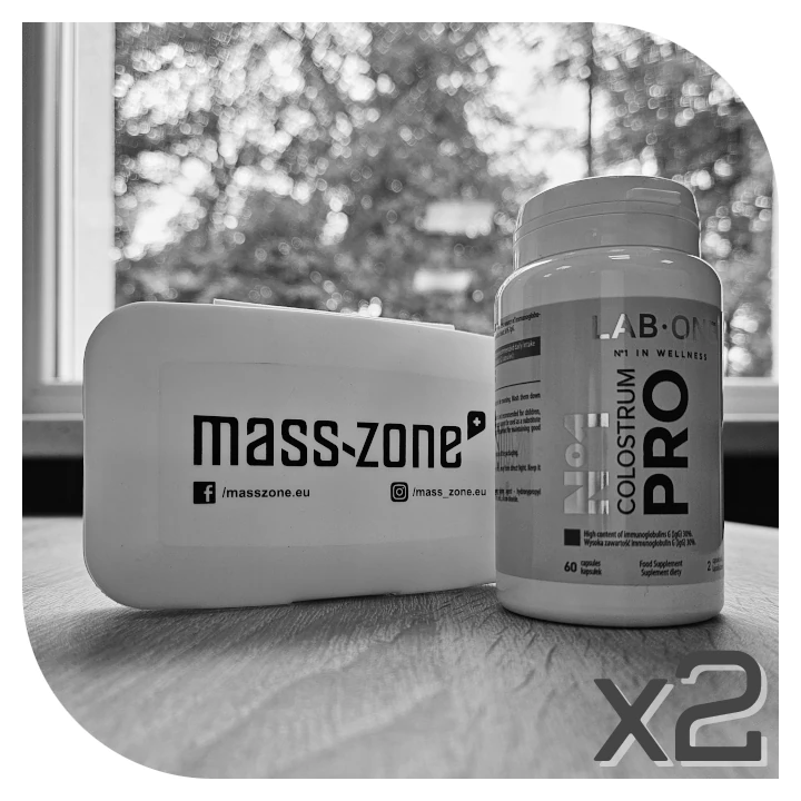 Zestaw Lab One  Colostrum Pro +  pill box mass-zone.eu (1 zestaw)