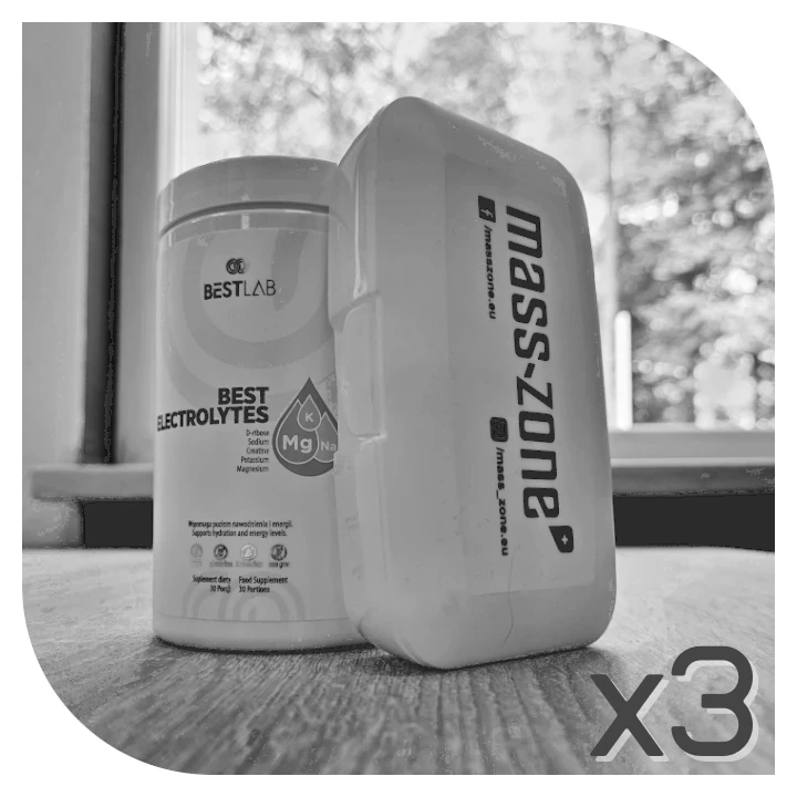Zestaw BEST LAB Best Electrolytes + pill box mass-zone.eu (3 zestawy)