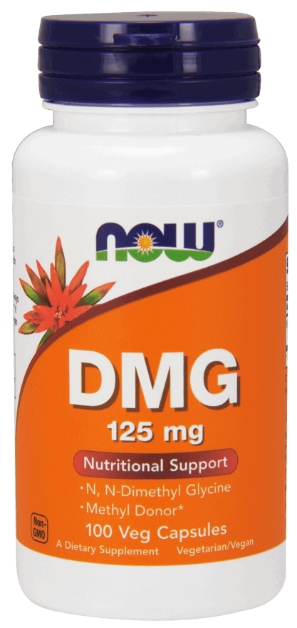 NOW FOODS DMG witamina B15 (Kwas Pangamowy) 125mg - 100 kapsułek wegańskich