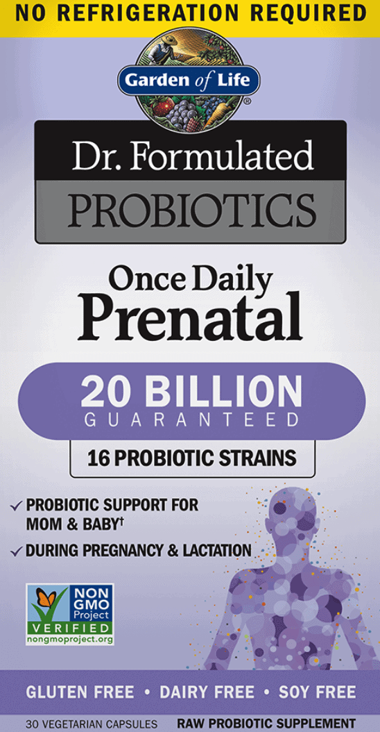 GARDEN OF LIFE Dr. Formulated Probiotics Once Daily Prenatal (Probiotyk dla Kobiet w Ciąży) - 30 kapsułek wegetariańskich