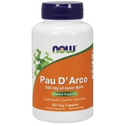 NOW FOODS Pau D'Arco 500mg 100 kapsułek wegańskich