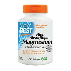 Doctor's Best High Absorption Magnesium, 100% Chelated - 240 tablets