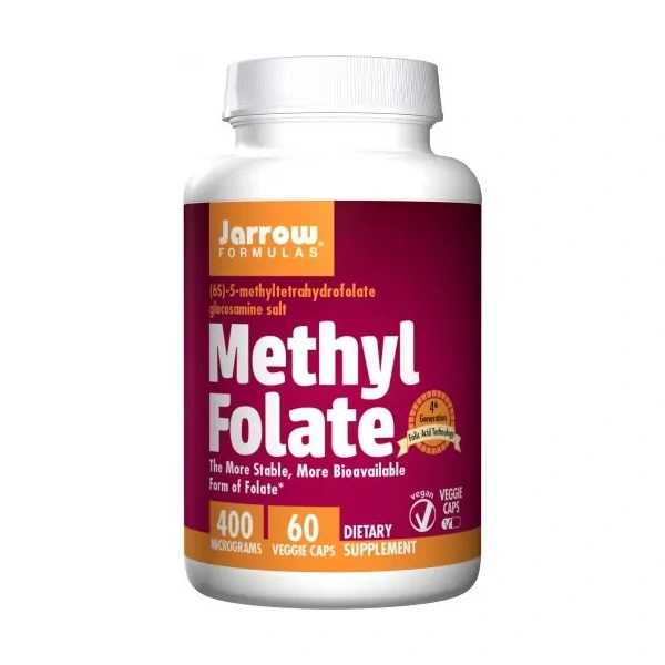 JARROW FORMULAS Methyl Folate (Metylowany Kwas Foliowy) 400mcg - 60 kapsułek wegańskich