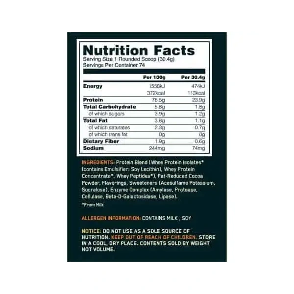 OPTIMUM NUTRITION Whey Gold Standard 2.26kg Podwójna Czekolada