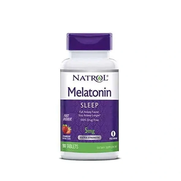 NATROL Melatonin 5mg (Melatonina) - 60 tabletek