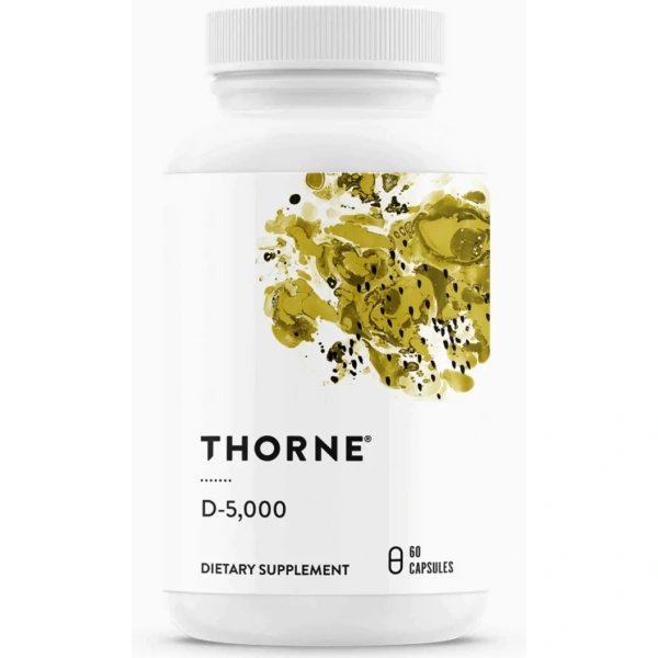THORNE Vitamin D3 (NSF Certified for Sport) 5000 IE - 60 vegetarian capsules