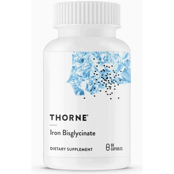 THORNE Iron Bisglycinate (NSF Certified for Sport) - 60 vegetarian caps