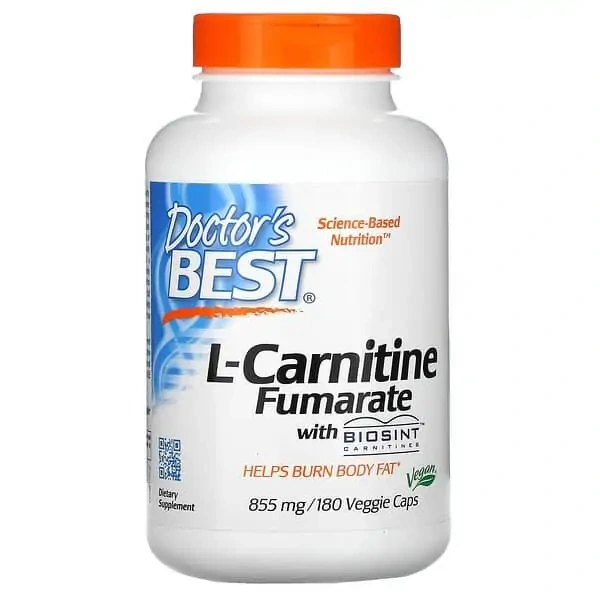 Doctor's Best L-Carnitine Fumarate with Biosint Carnitines 855mg (L-Karnityna) 180 Kapsułek wegetariańskich