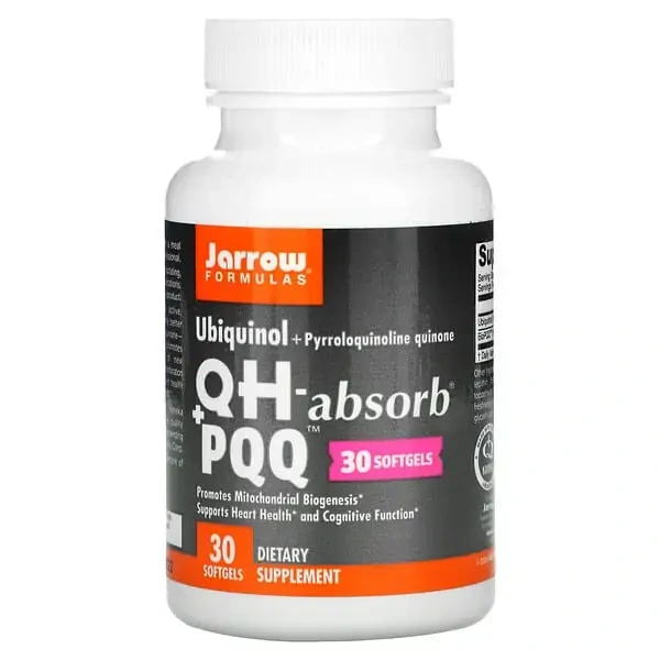 JARROW FORMULAS Ubiquinol QH-absorb + PQQ (Ubiquinol, Antioxidation) 30 Softgels