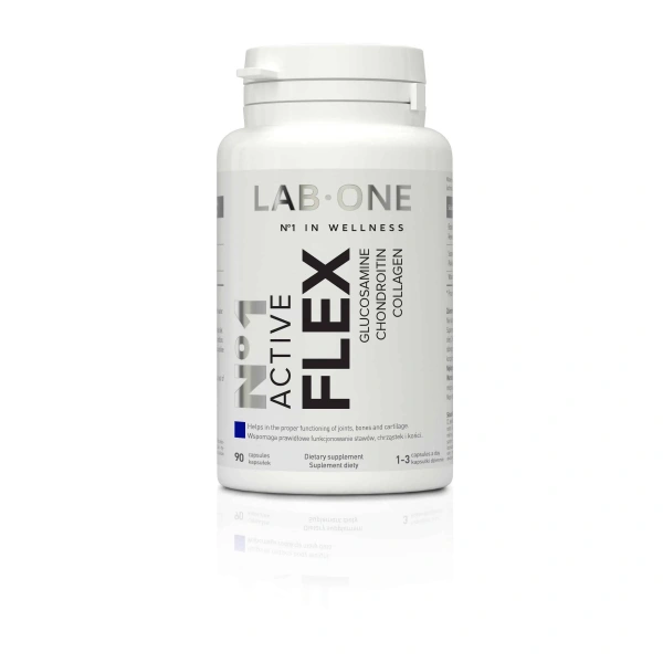 LAB ONE N°1 Active Flex (Glukozamina Kolagen Chondroityna) 90 kapsułek