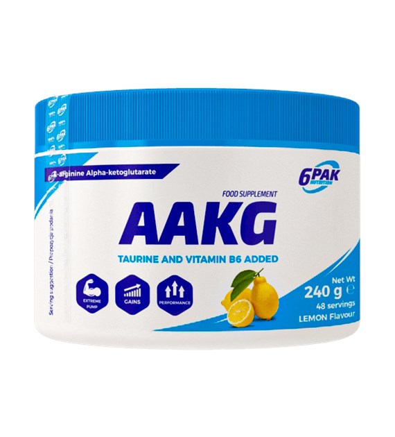 6PAK AAKG 240g o smaku cytrynowym