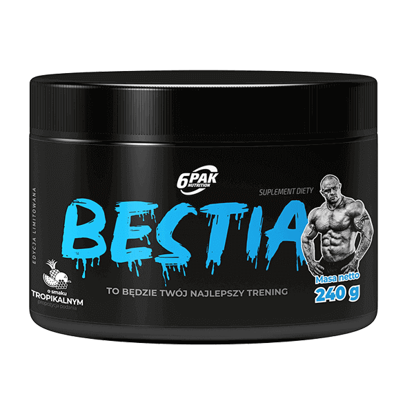 6PAK Bestia 240g smak tropikalny