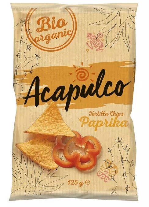 ACAPULCO Nachosy o smaku paprykowym BIO 125 g