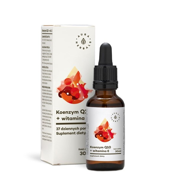 Aura Herbals Koenzym Q10 + Witamina E 30 ml w kroplach