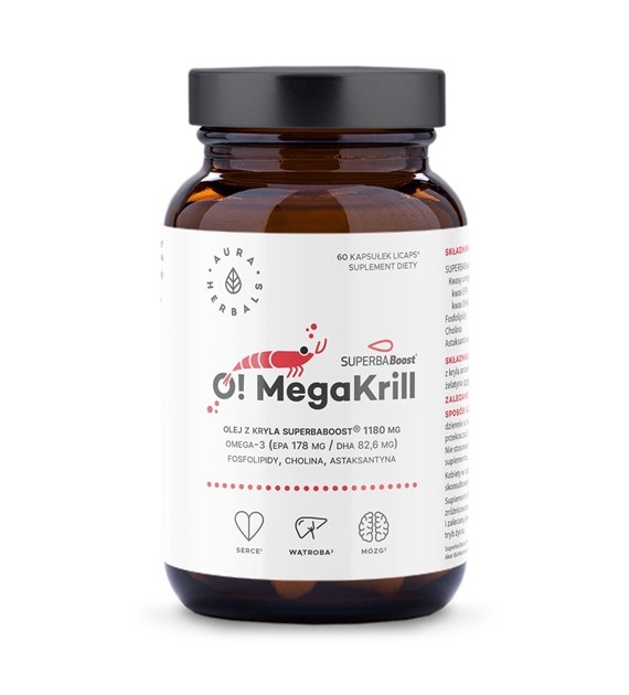 Aura Herbals O! MegaKrill 1180 mg 60 kapsułek