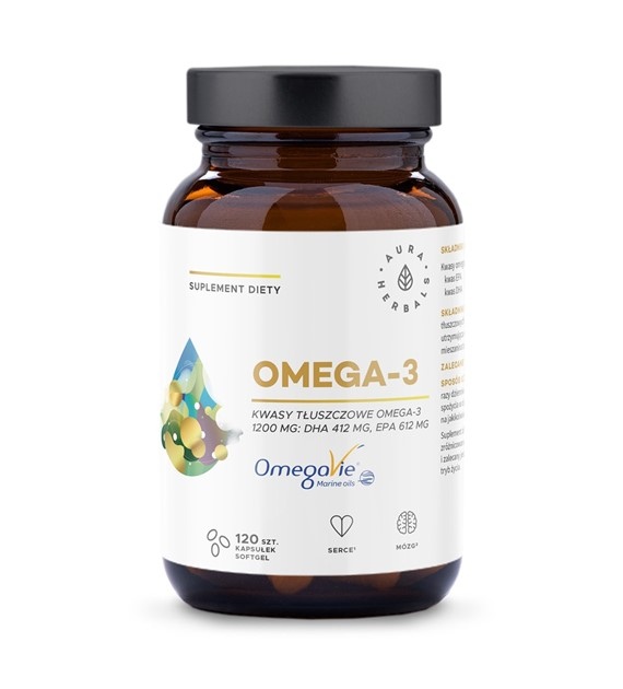 Aura Herbals Omega-3 1200 mg 120 kapsułek