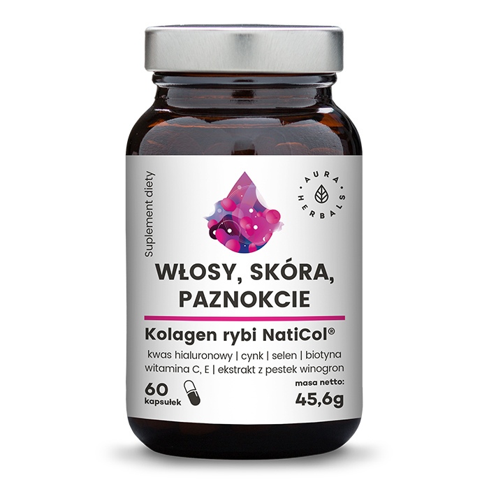Aura Herbals Kolagen Rybi NatiCol 800mg 60 kapsułek