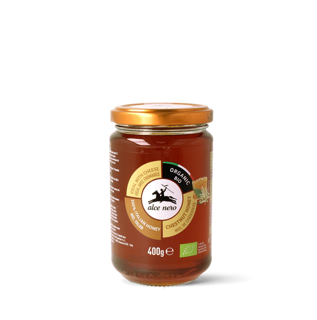 Alce nero miód nektarowy kasztanowy bio 400 g