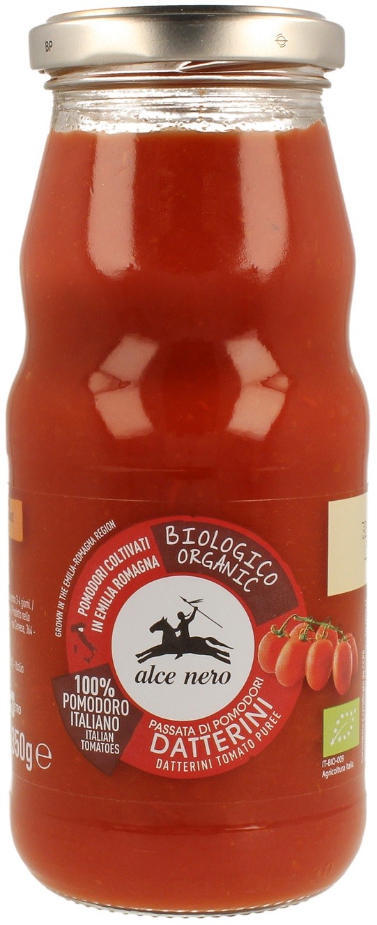 Alce nero sos pomidorowy passata (z pomidorów daktylowych) bio 350 g
