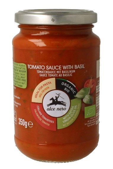 Alce nero sos pomidorowy z bazylią bio 350 g