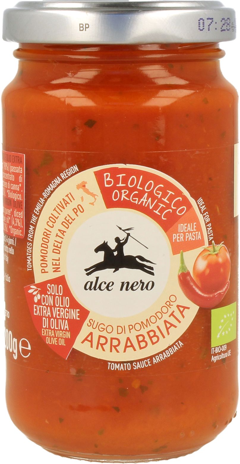 Alce nero sos pomidorowy z chili arrabbiata bio 350 g