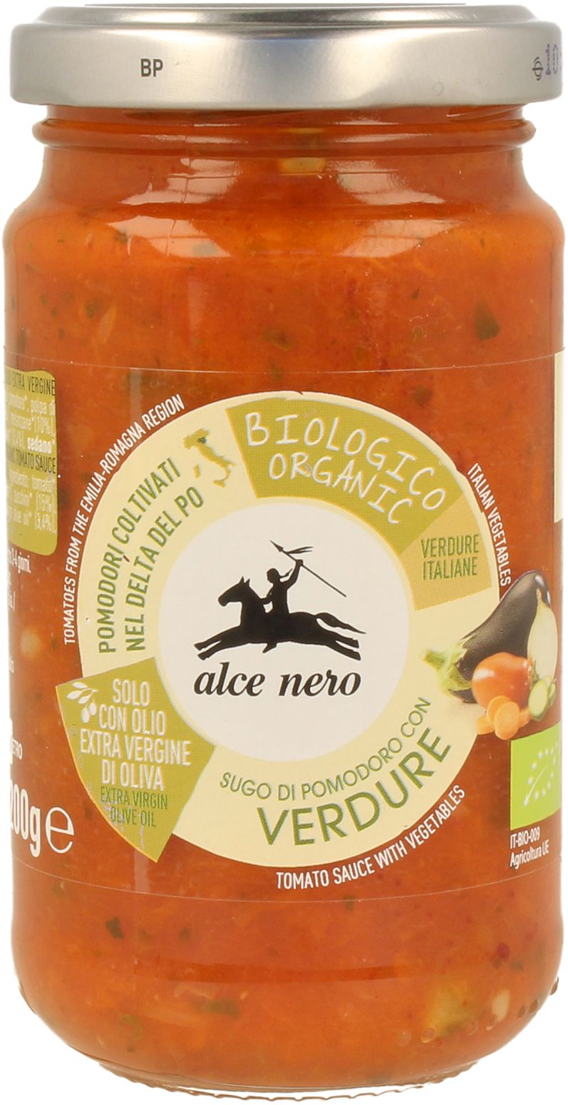 Alce nero sos pomidorowy z warzywami (verdure) bio 350 g