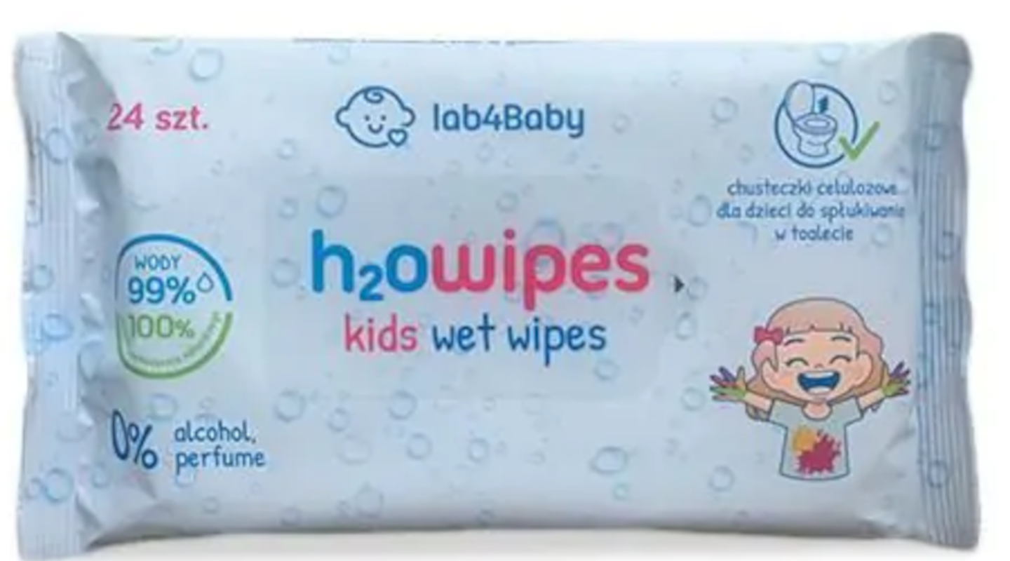 Alg Pharma H2Owipes kids wet wipes 24 sztuki