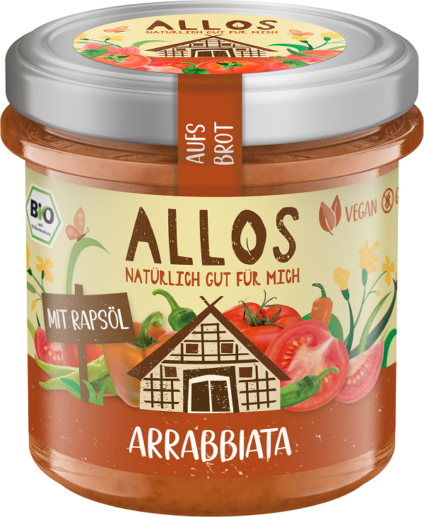 Allos pasta kremowa arrabbiata bezglutenowa bio 140 g