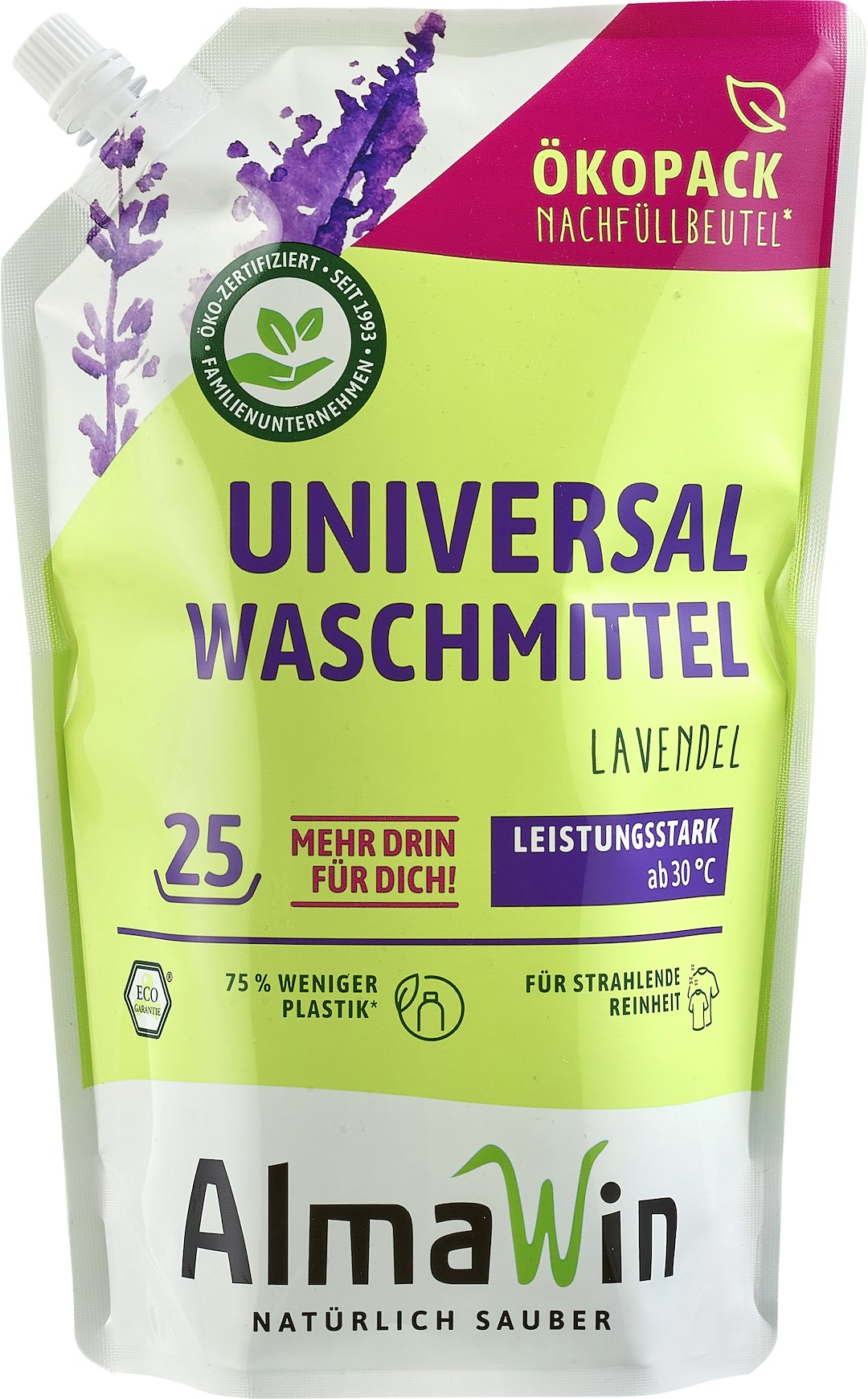 Almawin płyn do prania dziecięcych ubrań uzupełnienie eco 1,5 l (23 prania)