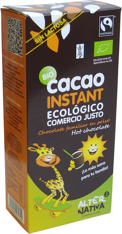 Alternativa czekolada do picia fair trade bezglutenowa bio 250 g