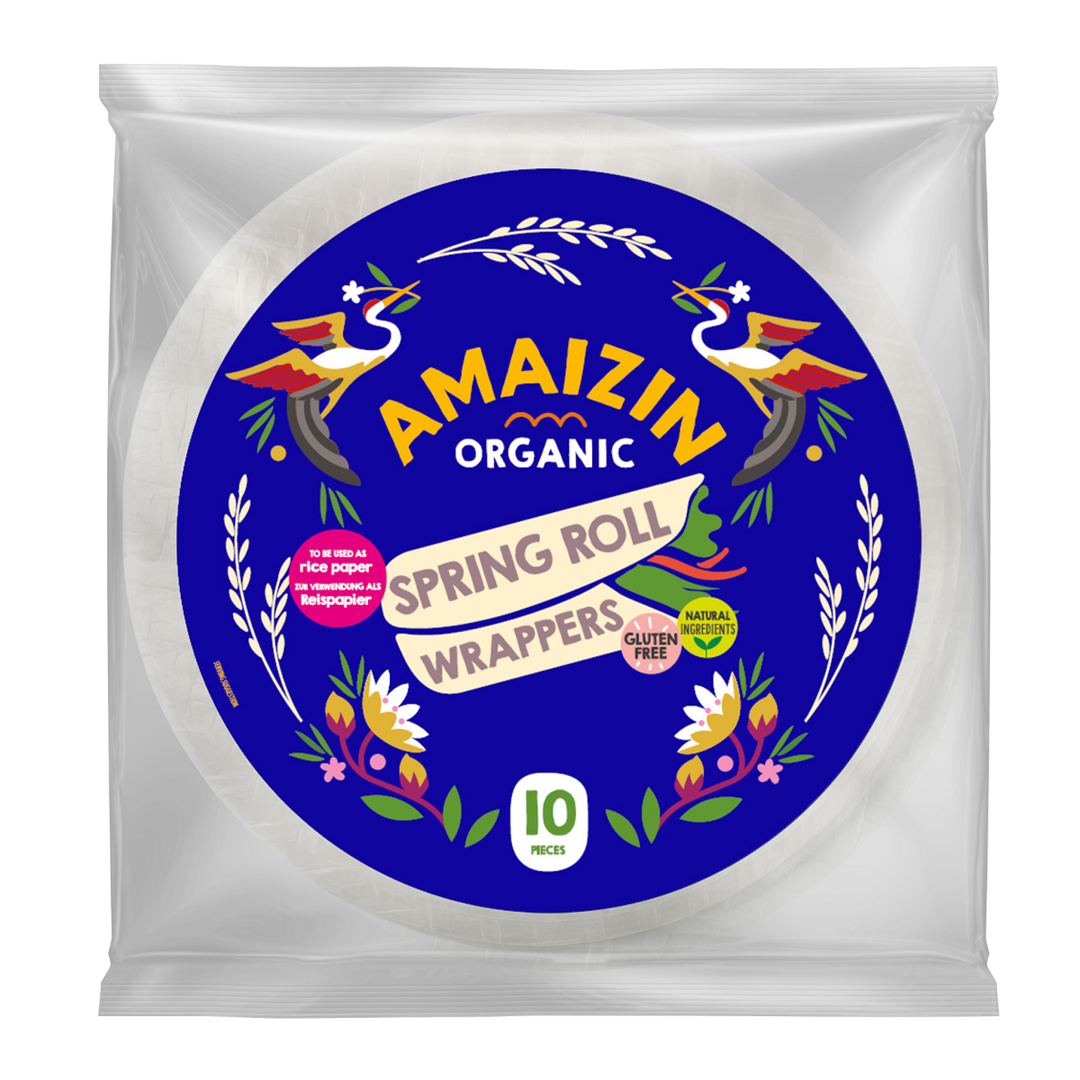 Amaizin papier ryżowy na spring rollsy i sajgonki bezglutenowy bio (10 szt.) 100 g