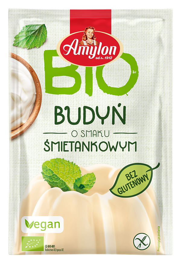 Amylon budyń o smaku śmietankowym bezglutenowy bio 40 g