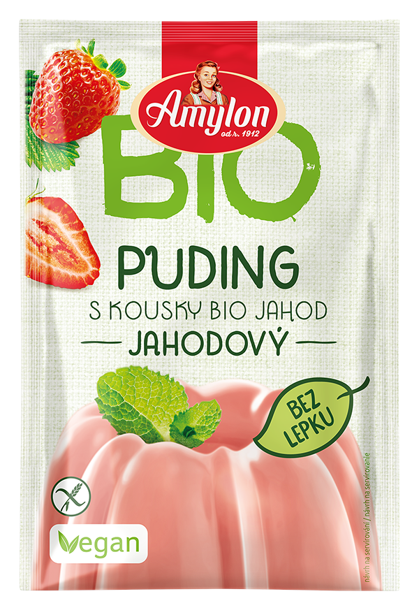 Amylon budyń truskawkowy bezglutenowy bio 40 g