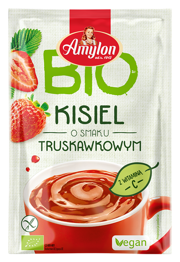 Amylon kisiel instant o smaku truskawkowym bezglutenowy bio 30 g