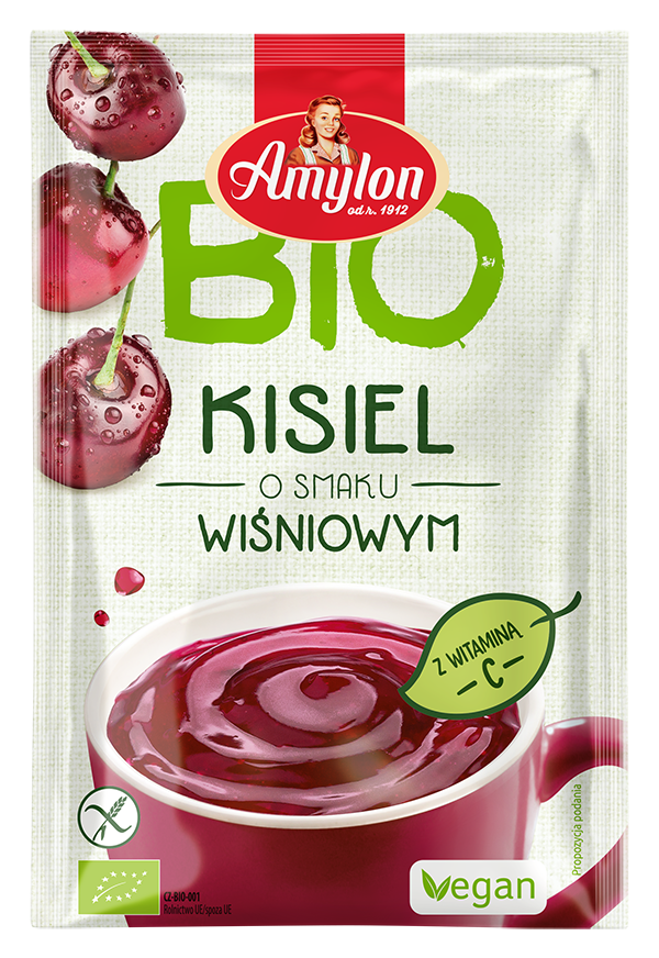 Amylon kisiel instant o smaku wiśniowym bezglutenowy bio 30 g