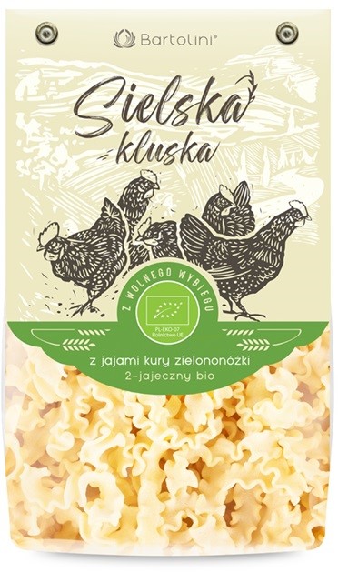 BARTOLINI Sielska Kluska z jajami od kur zielononóżek fala BIO 250g