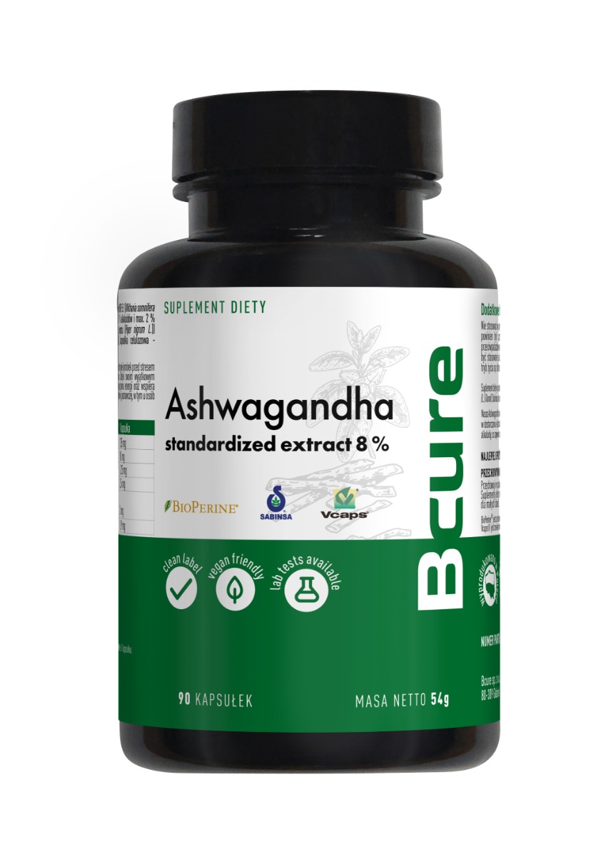 BCure Ashwagandha 90 kapsułek