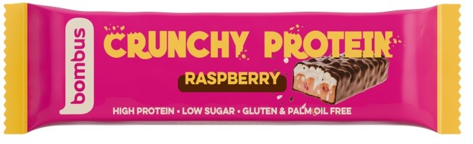 BOMBUS Baton Crunchy Protein malinowy BEZGL. 50 g