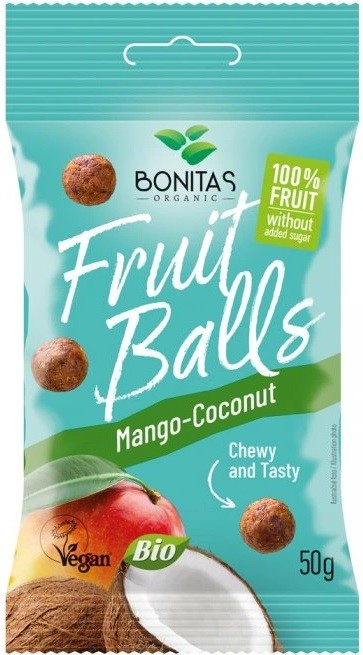 BONITAS Kulki owocowe z mango i kokosa BIO 50 g