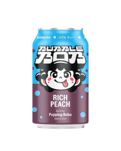 BUBBLE BOB Popping Bubble Tea Brzoskwinia 330 ml