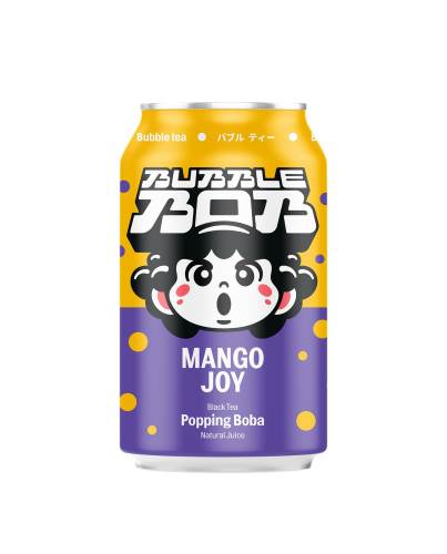 BUBBLE BOB Popping Bubble Tea Mango 330 ml