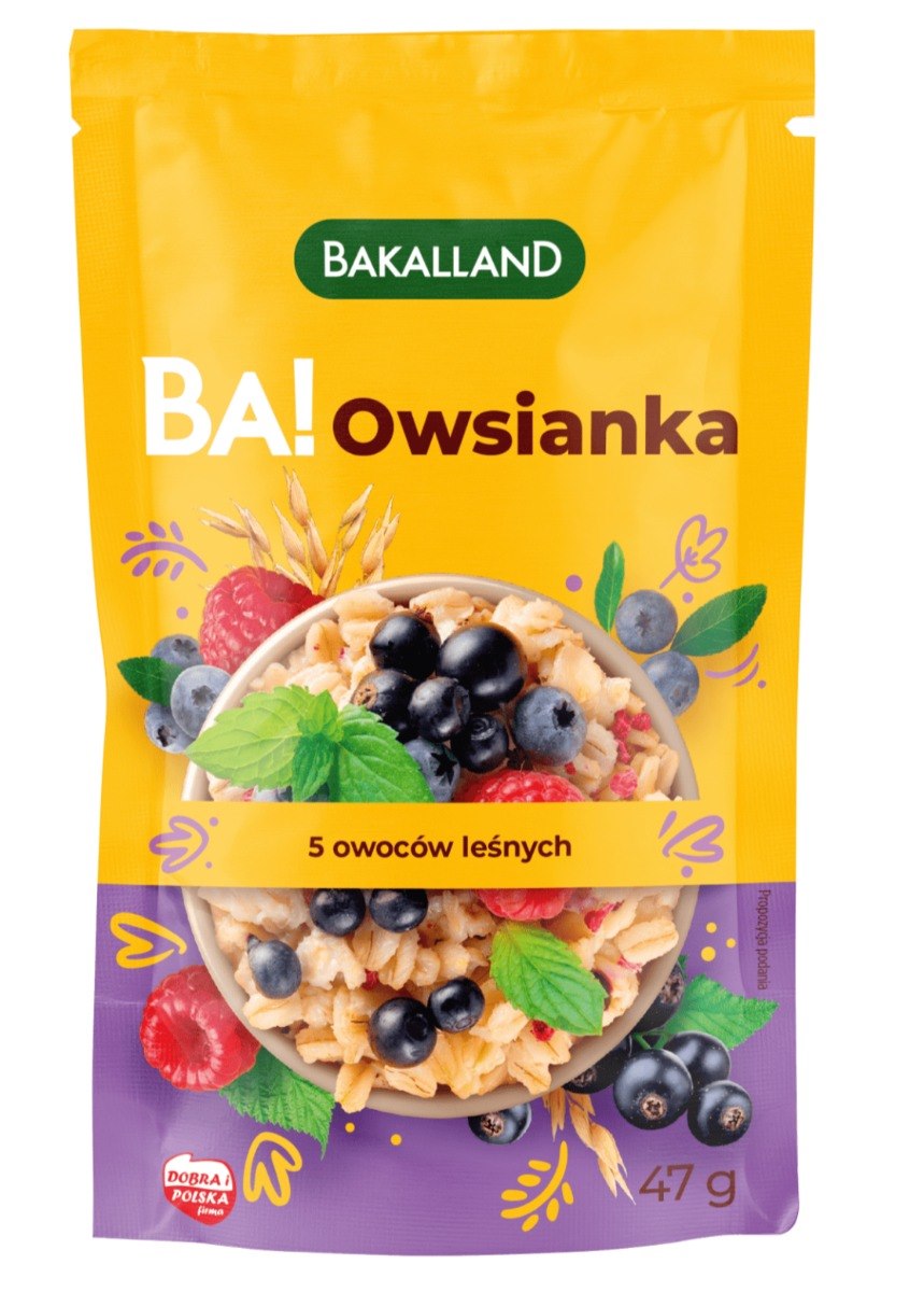 Bakalland Ba! Owsianka z 5 owocami leśnymi 47 g