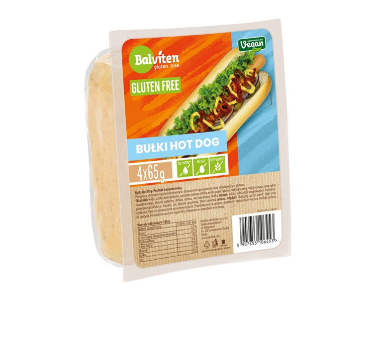 Balviten bułki do hot dogów bezglutenowe (4 szt.) 260 g