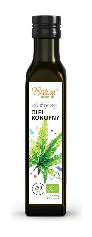 Batom olej konopny tłoczony na zimno bio 250 ml