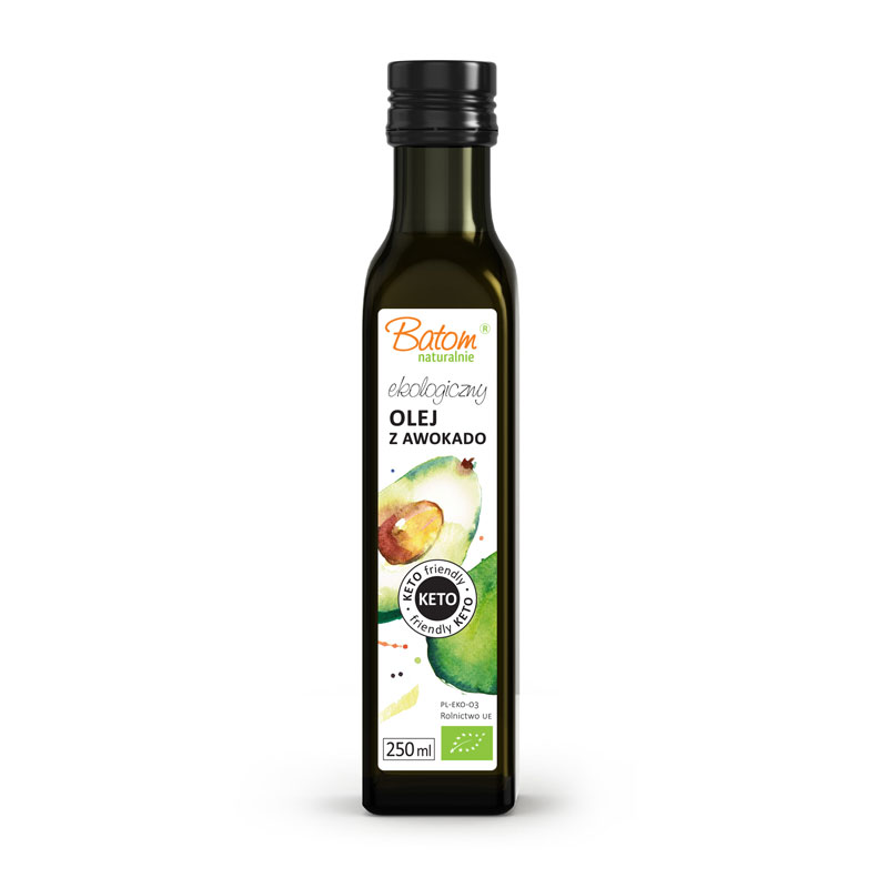 Batom olej z awokado tłoczony na zimno keto bio 250 ml