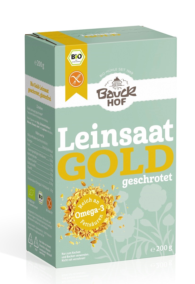 Bauck hof len złoty mielony bezglutenowy bio 200 g