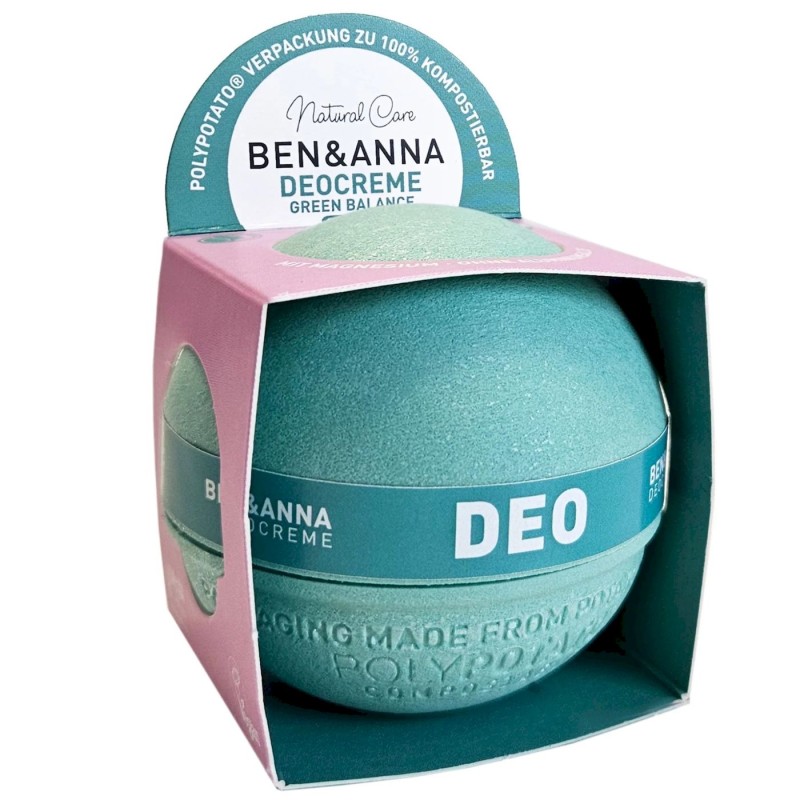 Ben & anna dezodorant w kremie polypotato green balance sensitiv eco 40 g