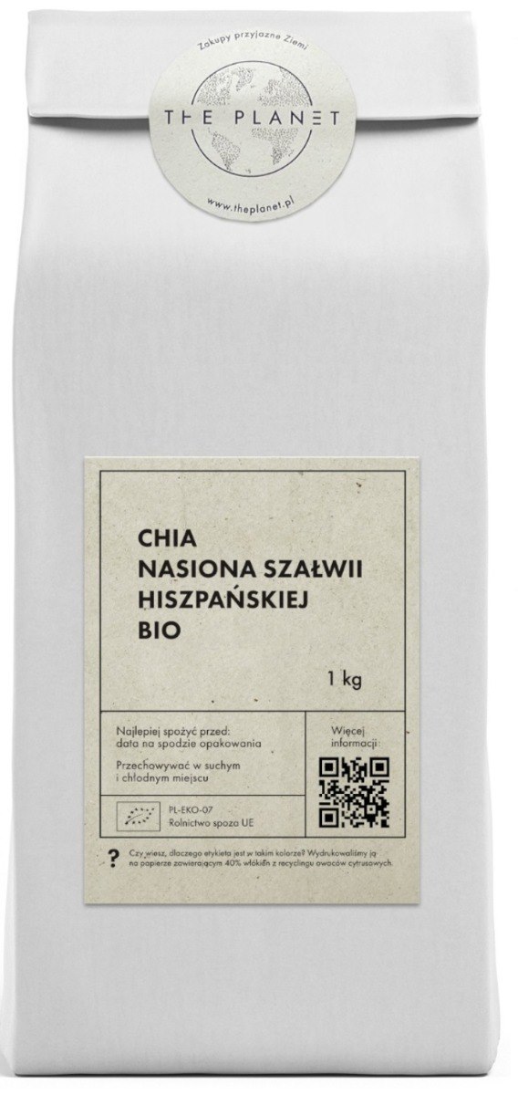 Bio Planet Chia Nasiona Szałwii Hiszpańskiej BIO 1 kg