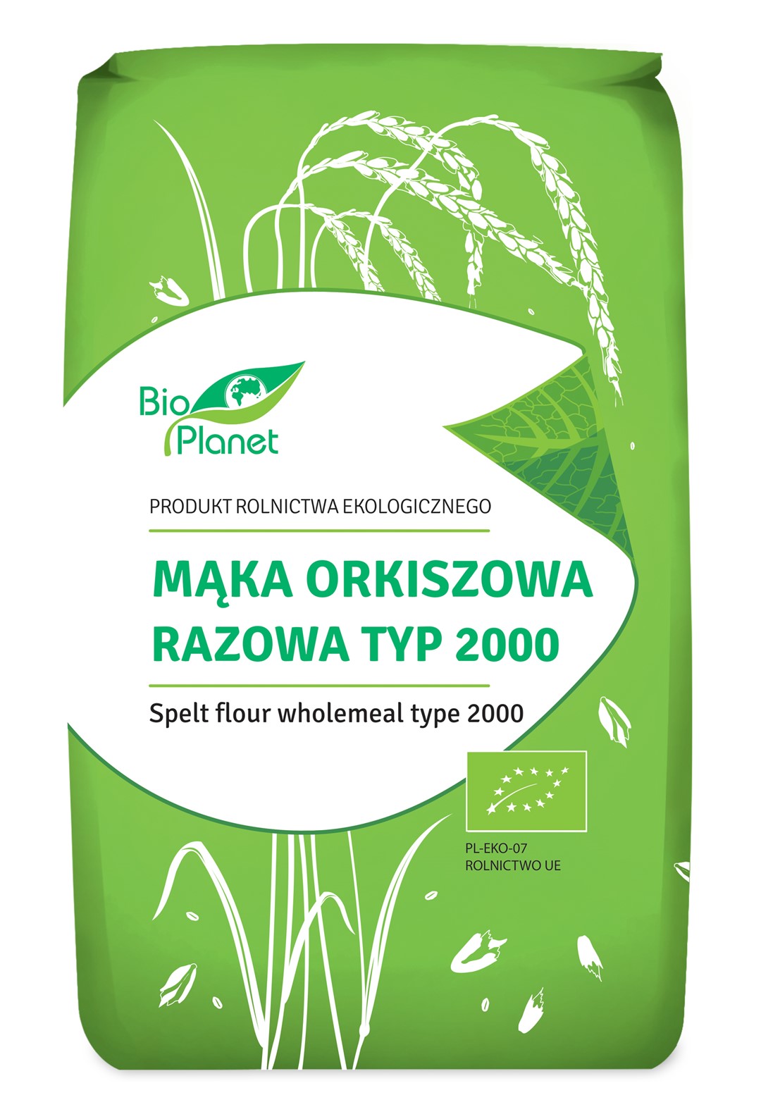 Bio planet mąka orkiszowa razowa typ 2000 bio 500 g
